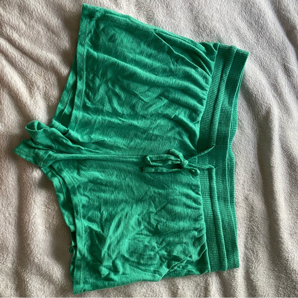 Women's Green Sleep Shorts